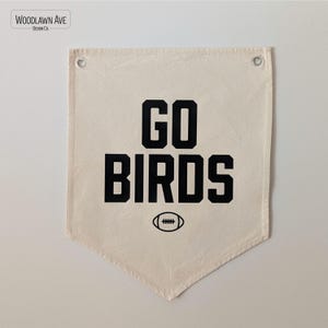 Philadelphia Eagles Canvas Banner: Go Birds, Pennant 画像 1