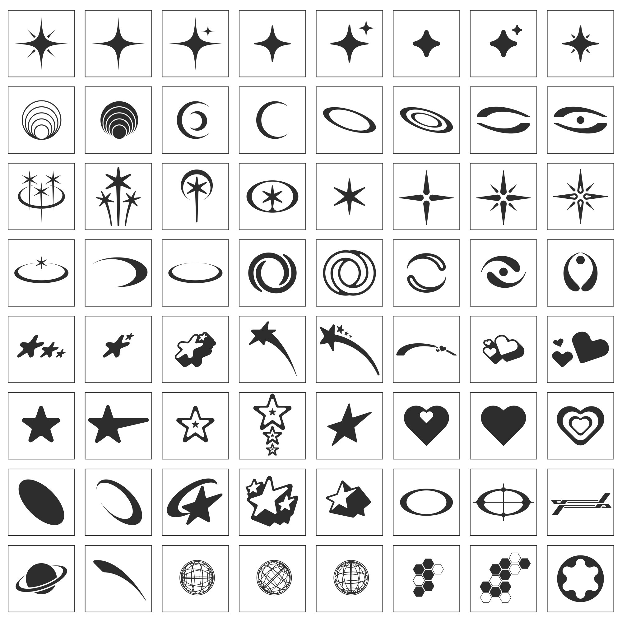 Y2K Aesthetic Vector Pack 80 Vectors Included SVG File - Etsy