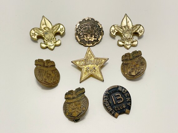 Vintage Assorted Metal Pins - image 1