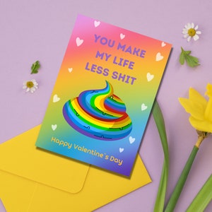 Printable LGBT Valentine’s Day Greeting Cards,Funny Cards, Love Cards, Card for Girlfriend,Card for Boyfriend, Digital  Download