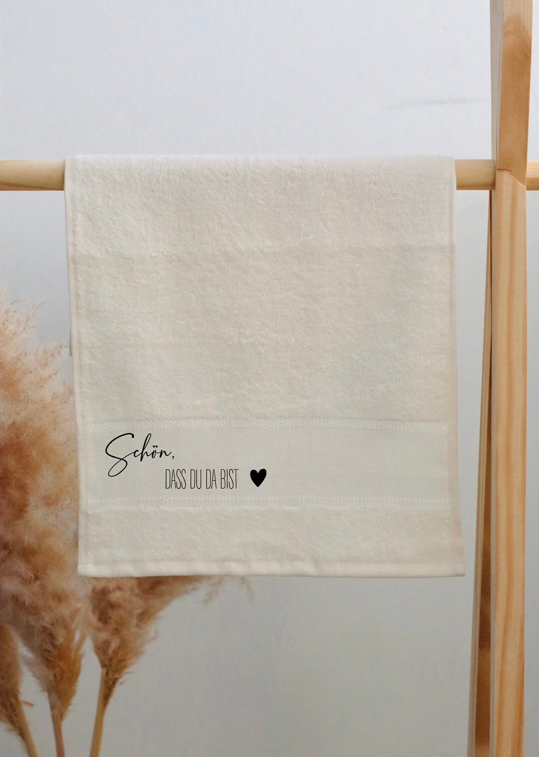 Towel With Name Shower Towel Guest Towel Gift Personalized Towel Heart