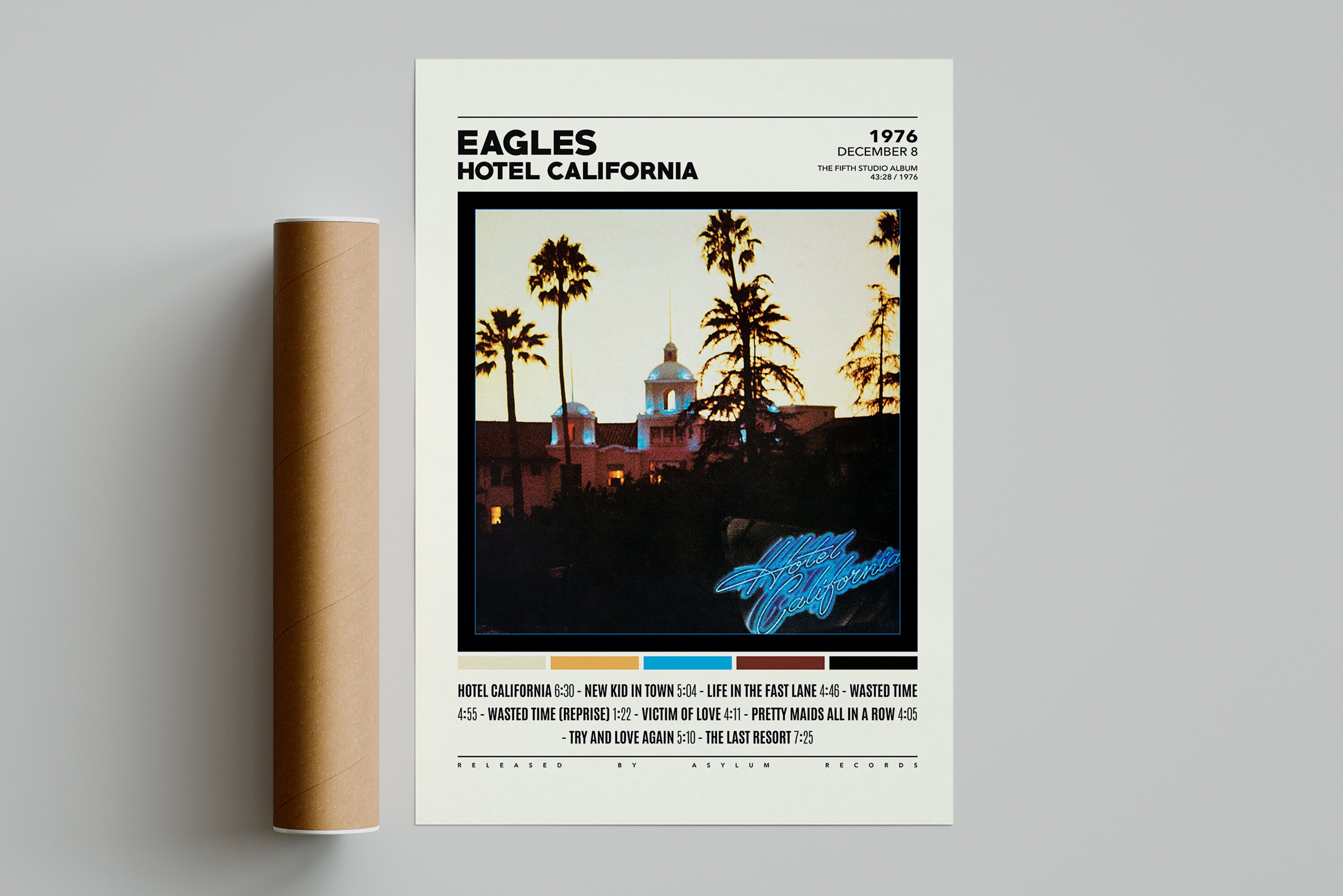 Eagles Posters / Hotel California Poster / Album Cover Poster