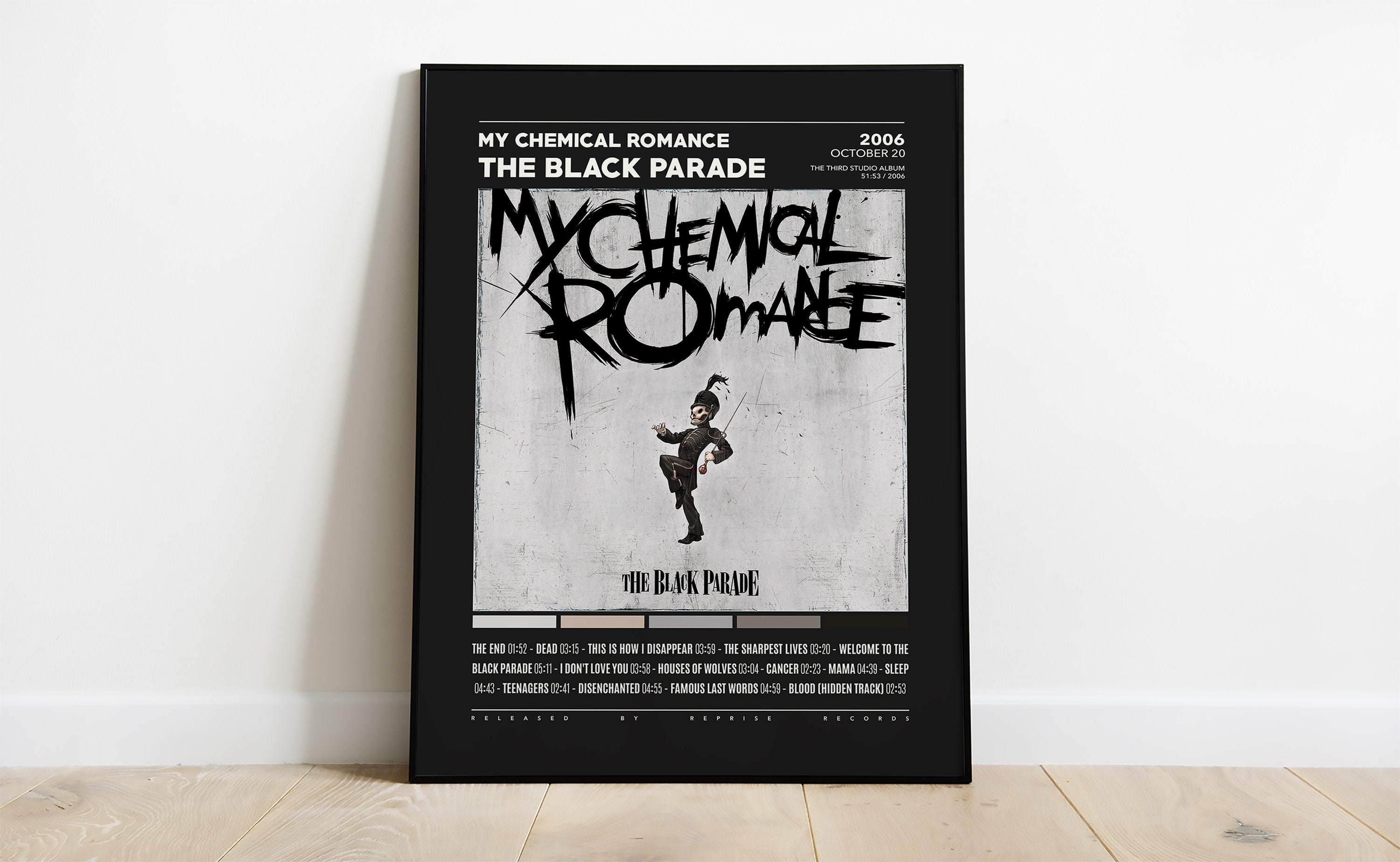 My Chemical Romance Posters / The Black Parade Poster, Tracklist Album