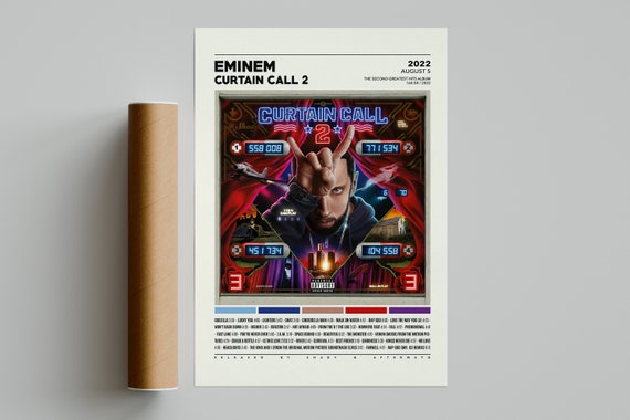 Eminem Posters / Curtain Call 2 Poster / Eminem Curtain Call - Etsy