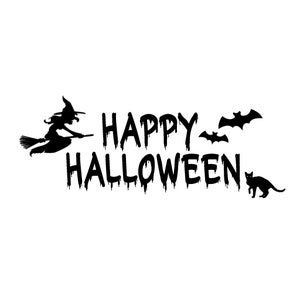 Happy Halloween Cutouts, Stickers, Halloween Design, Witch, Black Cat, Bats