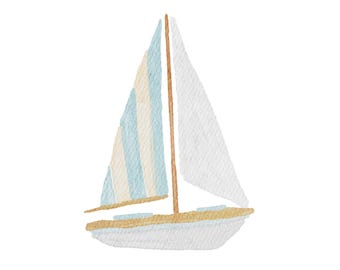 Sailboat Watercolor - Digital File