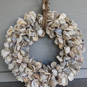 Oyster Shell Large Wreath 17"x17" (dense pattern)