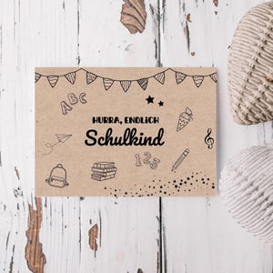 Einladung zur Einschulung | Schulstart | Schulkind 2025 | Einschulungsfeier | Hurra endlich Schulkind