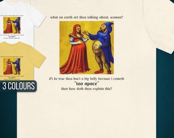 Cometh "Too Apace" Shirt | Parody Medieval Art Shirt, Weird Shirt, Adult Humor Shirt, Funny Shirt, Funny Shirt For Men, Gift For Him