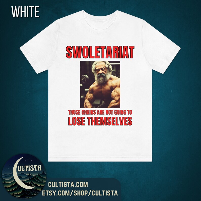 Swoletariat Shirt | Karl Marx Shirt, Marxist, Leftist Shirt, Socialist Shirt, Communism, Antifa Shirt, Bodybuilding Shirt, Funny Gym Shirt image 5