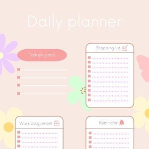 Flowery Digital Planners - Etsy