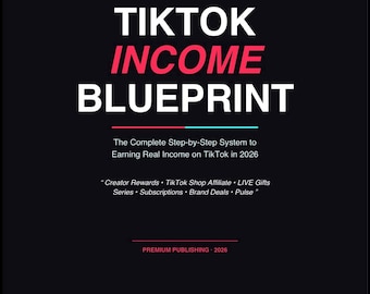 Piano per guadagnare con TikTok entro il 2026 / Guida per fare soldi (Download digitale in PDF)