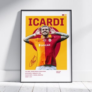 Mauro Icardi Galatasaray Poster: Soccer Star Digital Art (Digital Download)