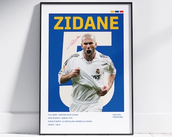 Zinedine Zidane Topps Superstars 2023. Real Madrid. Soccer Card