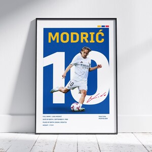 Luka Modric Real Madrid Poster: Soccer Star Wall Art (Digital Download)