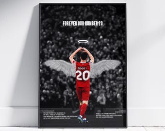 Cartaz de Homenagem a Diogo Jota: Arte de Parede do Liverpool FC (Download Digital)
