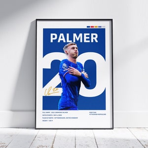 Cole Palmer Chelsea Poster: Mid-Century Modern Football Art (Digital Download)