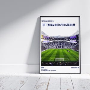 Tottenham Hotspur Stadion Poster: Fußball-Kunstdruck (digitaler Download, mehrere Größen enthalten)
