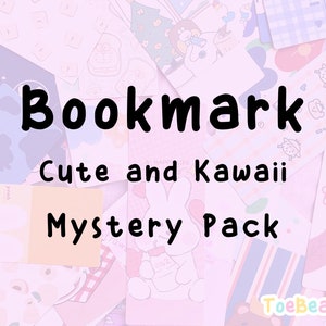 Mystery Bookmark Bundle - Surprise Cute Bookmark Bundle Book Lover - Digital Art Books Reading Bookish Gifts - Cute kawaii Gift Stationery