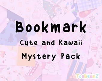 Mystery Bookmark Bundle - Surprise Cute Bookmark Bundle Book Lover - Digital Art Books Reading Bookish Gifts - Cute kawaii Gift Stationery