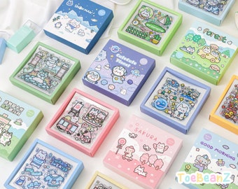 Cute Sticker Sheets - Mystery Sticker Sheet Bundle - Kawaii Cute Stickers - Scrapbooking Journaling Diary Stickers Journal Stickers Ephemera