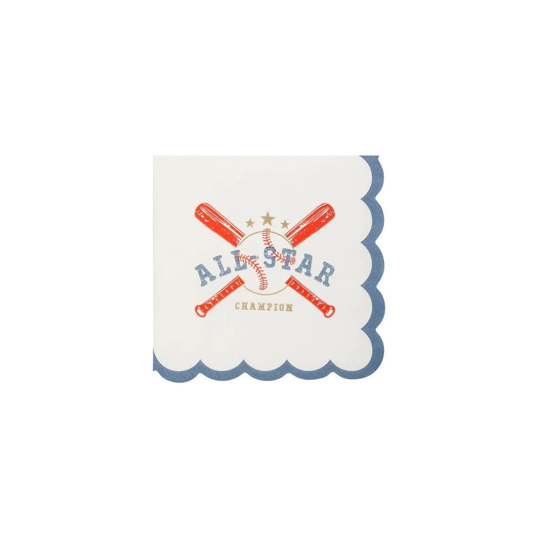 Baseball Paper Napkins, Baseball Party, Baseball Decor, Baseball ...