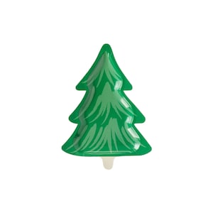 Die-Cut Paper Christmas Tree Plates, Christmas Tree Shaped Plates, Holiday Party Plates, Christmas Party Plates