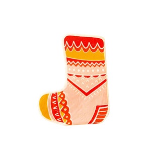 Christmas Sock Napkins, Christmas Beverage Napkins, Festive Holiday Napkins, Christmas Party Napkins, Holiday Napkins, Die Cut Xmas Napkins