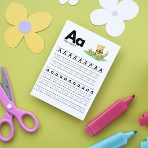 Hojas de trabajo del alfabeto preescolar de Pokémon, hojas de trabajo de preescolar de Pokémon, hojas de trabajo de letras imprimibles de práctica de letras, educación en el hogar