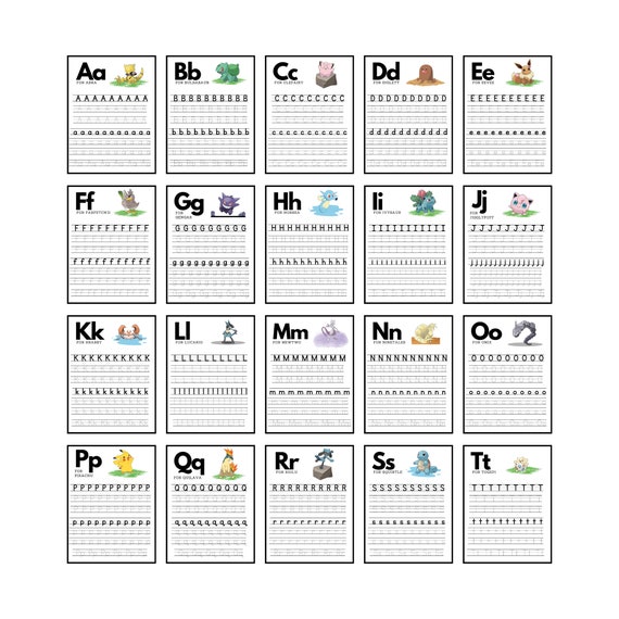 Hojas De Trabajo Para Combinar Letras Del Alfabeto