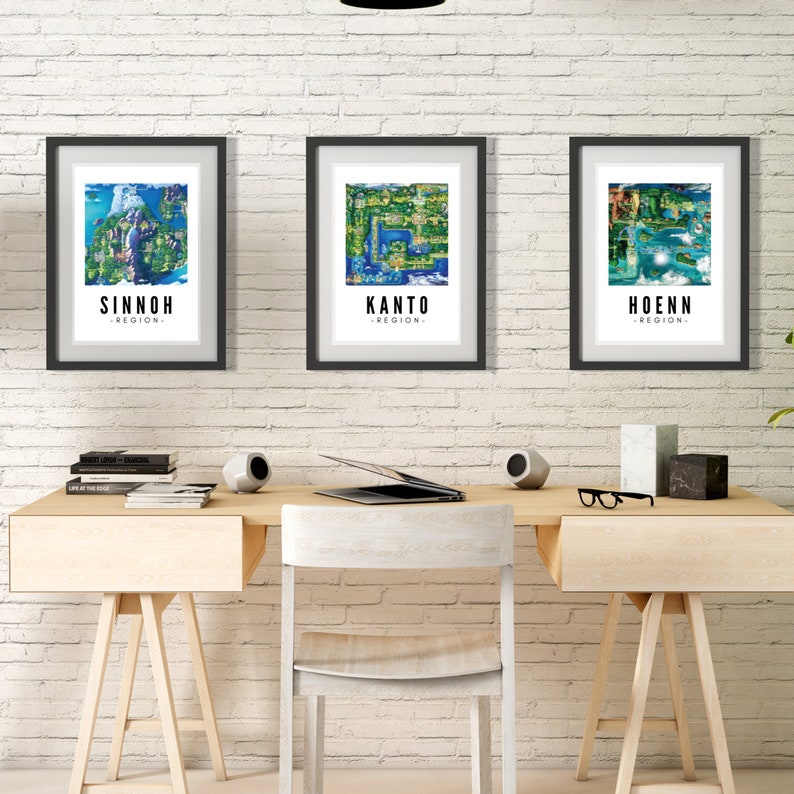 Pokemon Regional Posters Bundle | 8 Pokemon Poster Bundle | Pokemon Classroom Poster Printable Download | Pokemon Wall Art Downloads image 2