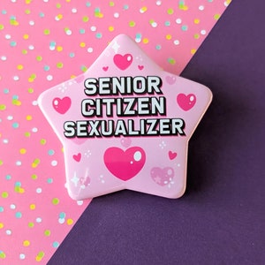 Senioren-Sexualisierer Lustiges sternförmiges Abzeichen