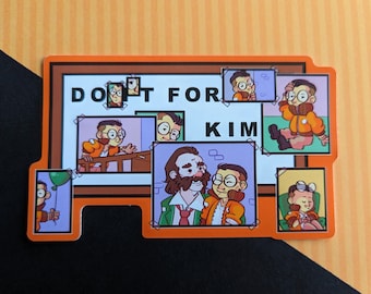 Do It For Kim Kitsuragi Disco Elysium 10cm Vinyl Sticker