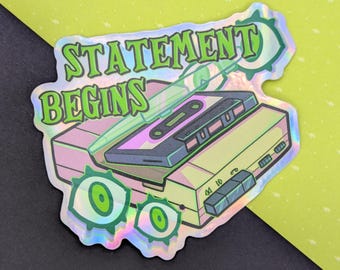 The Magnus Archives Statement Begins Holographic Sticker