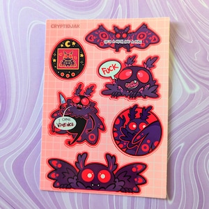 Mothman A6-vinylstickervel