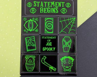 TMA Inspired Statement Begins References A6 4"x6" Vinyl Sticker Sheet
