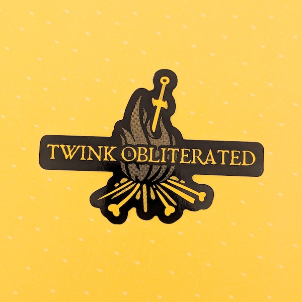 Adesivo in vinile da 10 cm ispirato a Twink Obliterated Souls