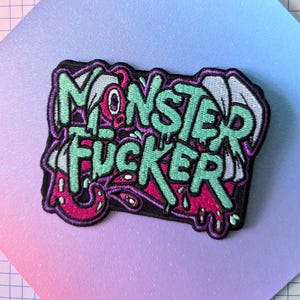 Monsterf*cker Aufnäher zum Aufbügeln, 7,6 cm (3 Zoll)