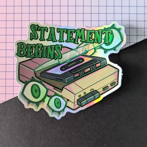 The Magnus Archives Statement Begins Holographic Sticker