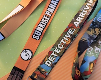 Disco Elysium Themed Fabric Lanyards