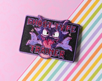 Ghost Type Inspiriert Gestickter 3 "Patch