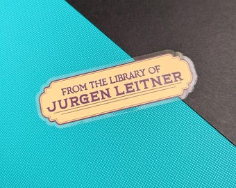 The Magnus Archives Library of Jurgen Leitner 10cm Clear Vinyl Sticker
