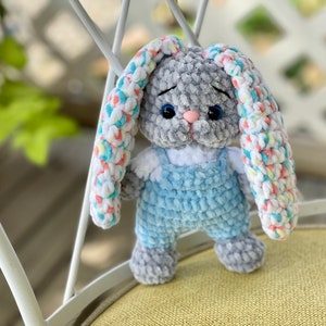 Plush Chrochet Bunny | Bunny Toy | Stuffed Plush Animal | Amigurumi | Gift for Kids | Christmas Gift | Handmade Gift