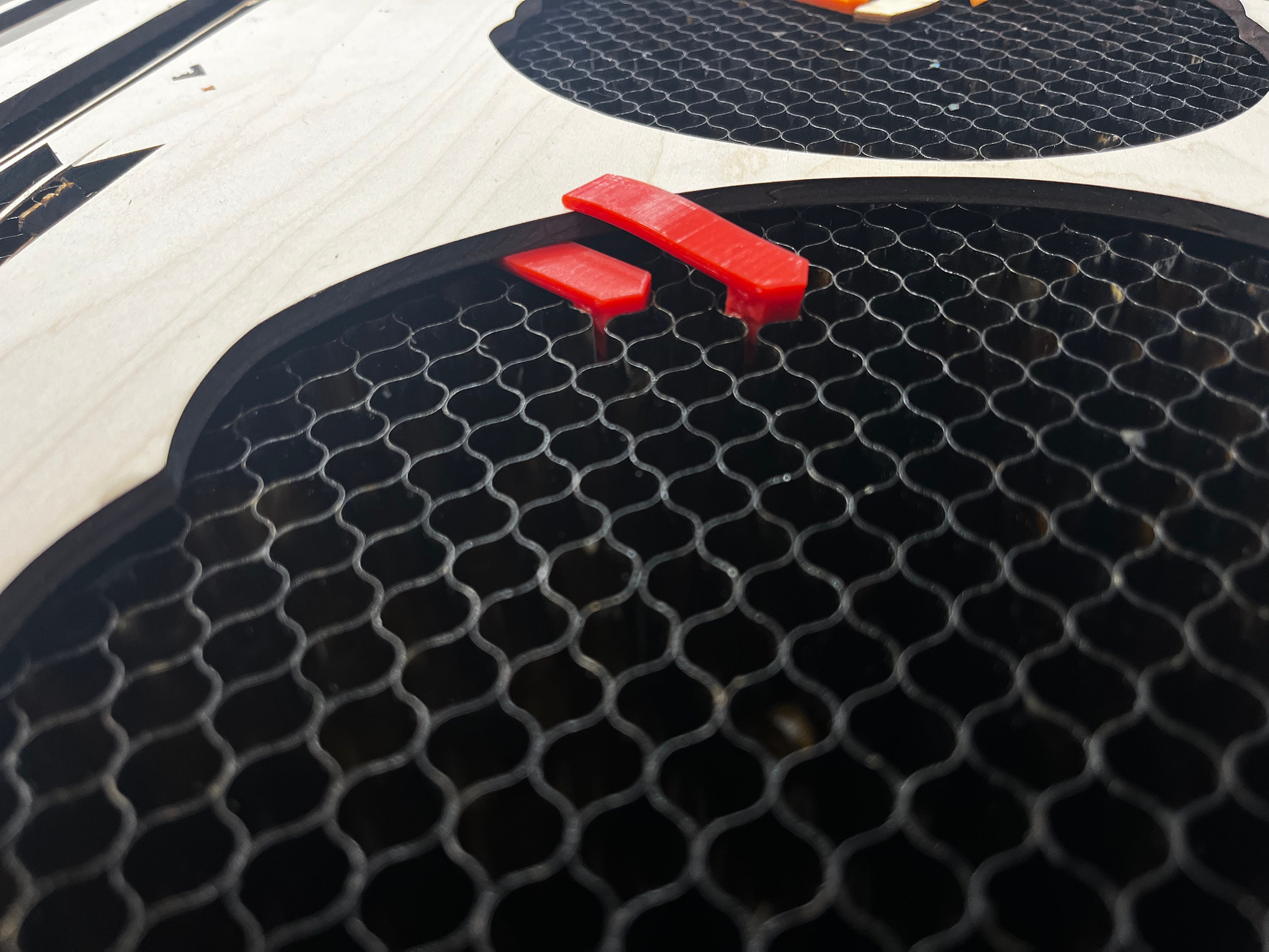 Thunder Laser Hold Down Pins 3D Printed Multiuse Easy Simple Light