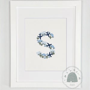 Planes, Trains, and Cars Custom Embroidered Wall Art