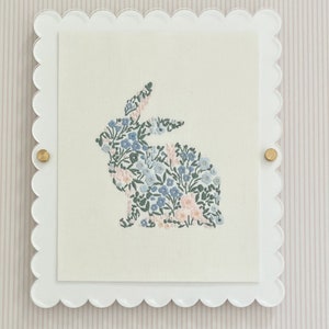 Embroidered Floral Bunny