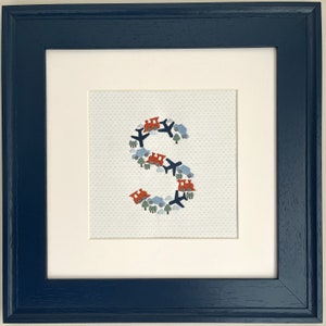 Planes, Trains, and Cars Custom Embroidered Wall Art