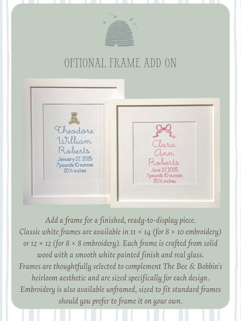 Personalized Cross Birth Announcement, Christian Nursery Art, Baptism image 4