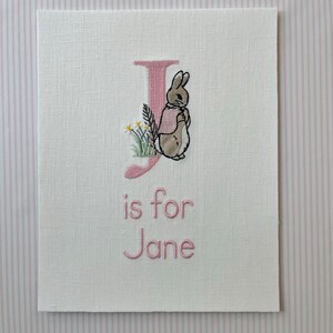 Peter Rabbit Letter Name Wall Art - Etsy