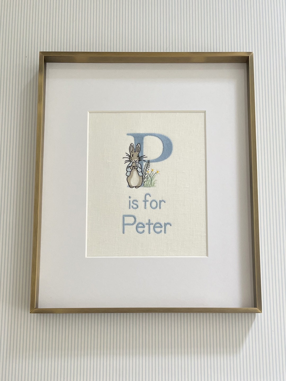 Peter Rabbit Letter Name Wall Art - Etsy